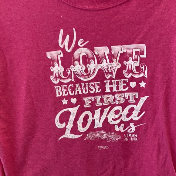 FINAL MARKDOWN Ladies religious tee large - Picture 2 of 3